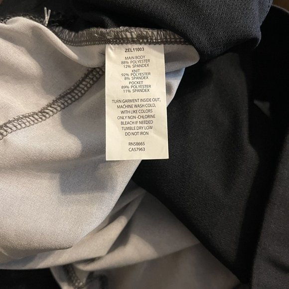 Zella Core Stretch Woven Shorts Men XL Dark Gray Marble Print Pull On Drawstring - Picture 10 of 10